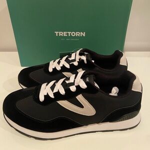 NIB Tretorn Mens Jeremy Black/ White Size 10M